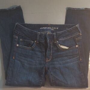 American Eagle Outfitters Women's Dark Blue Skinny Jeans